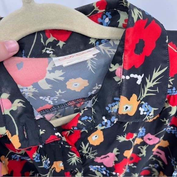 Vintage Retro Floral Button up Blouse Women’s Modern Size Medium/Large (AS IS) - Picture 5 of 10